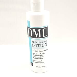 DML Moisturizing Lotion for Dry Skin Fragrance Free Hypoallergenic 8.0 fl oz NEW